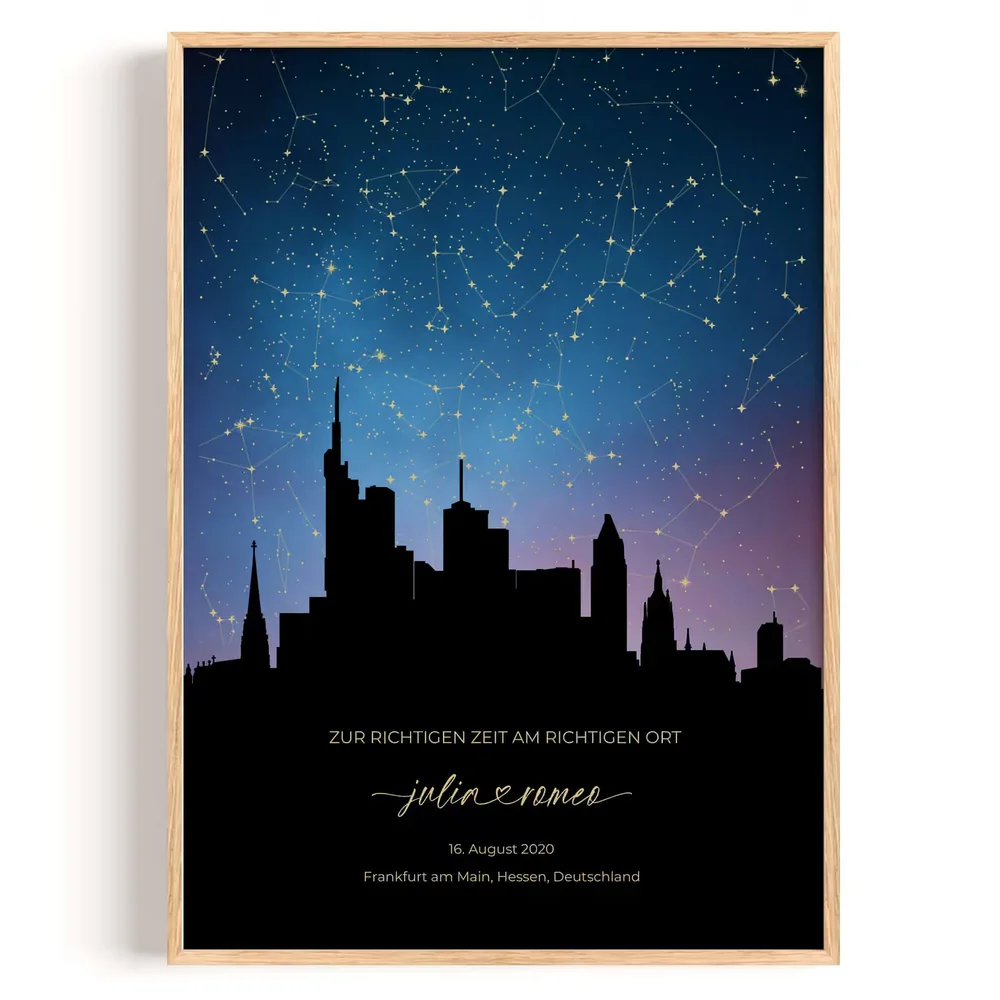 Sternbilder Stadt Frankfurt