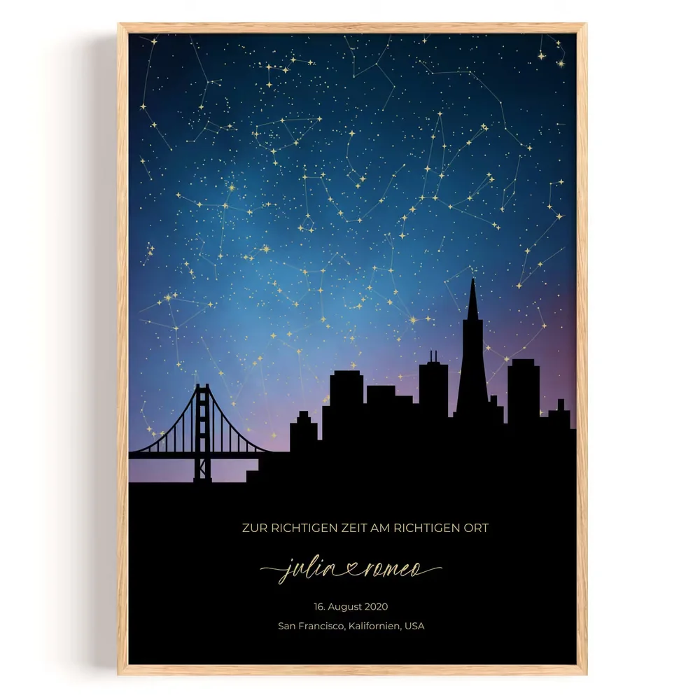 Sternbilder Stadt San Francisco