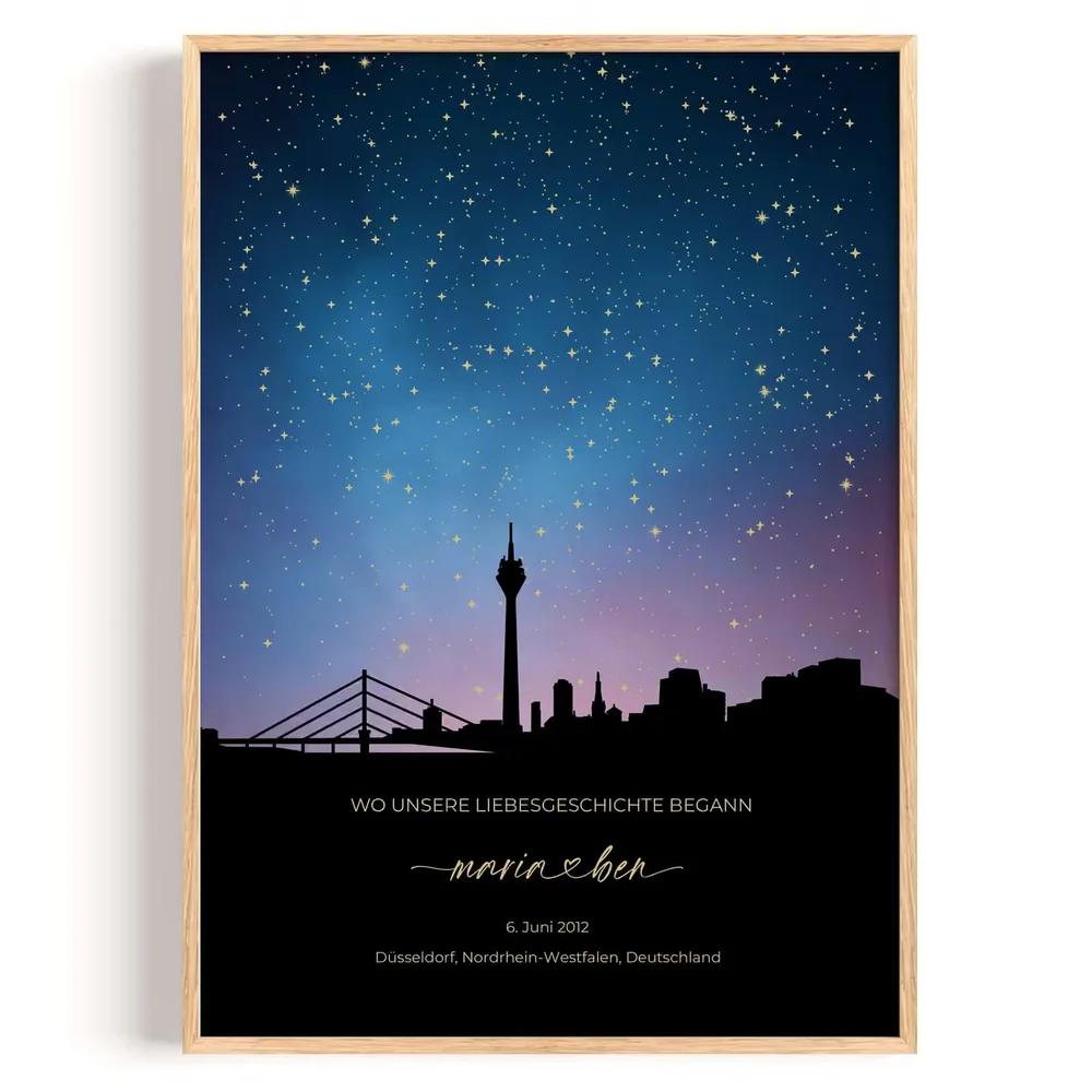 Sternenhimmel Stadt Düsseldorf