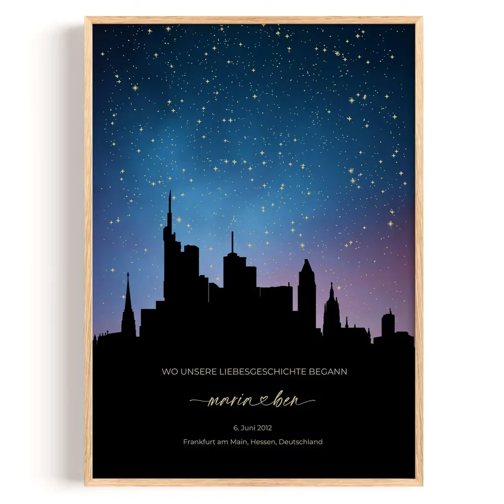 Sternenhimmel Stadt Frankfurt
