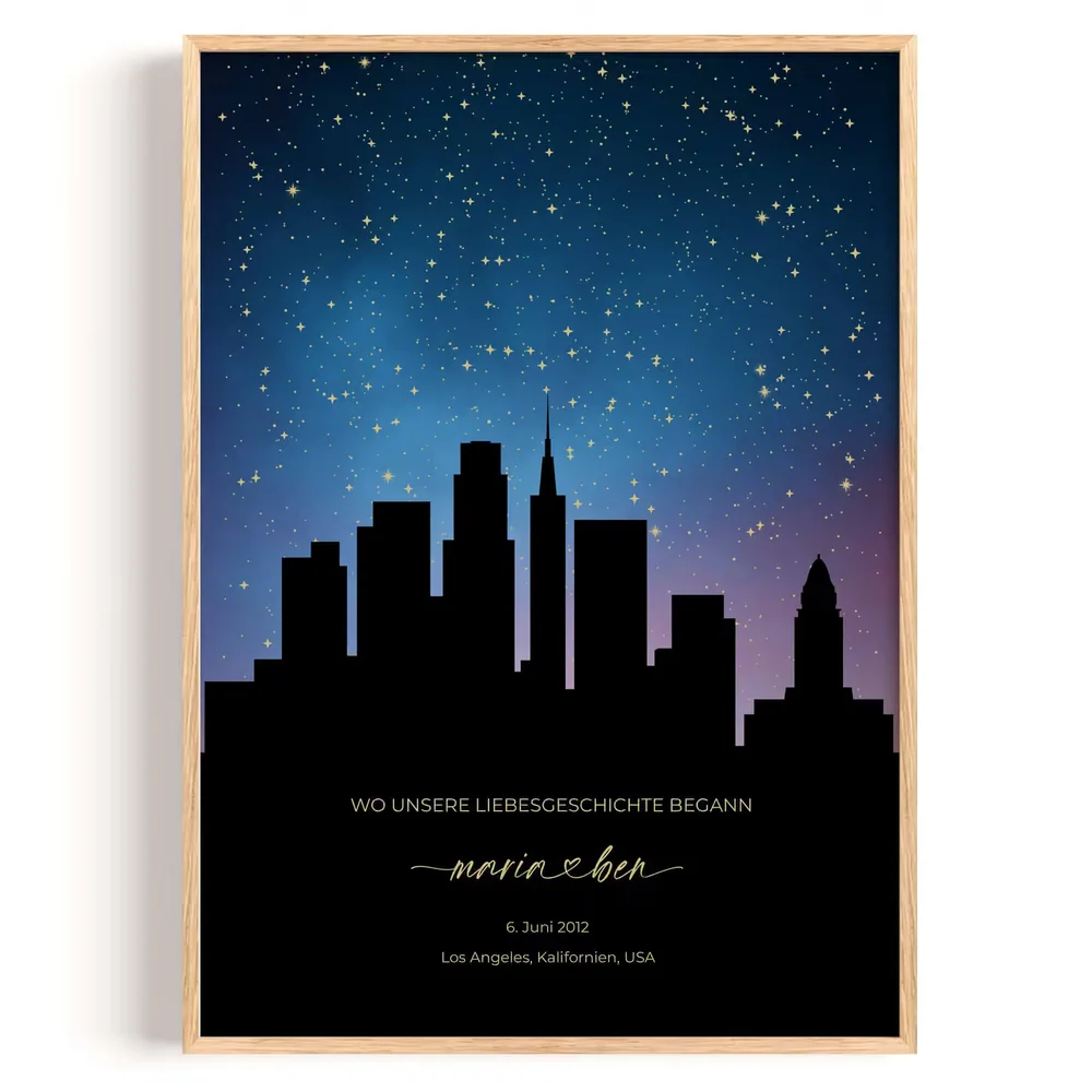 Sternenhimmel Stadt Los Angeles