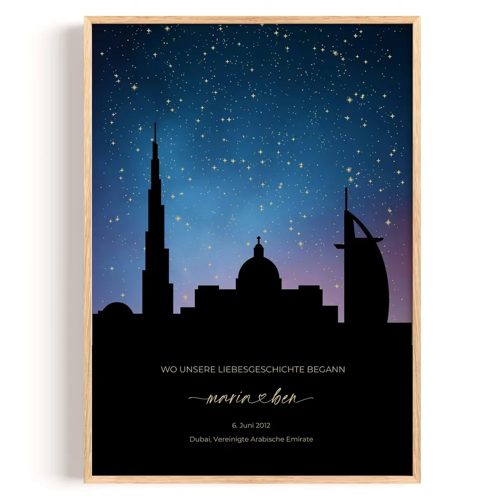 Sternenhimmel Stadt Dubai